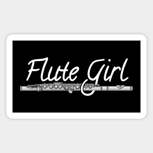Flute Girl Flutist Female Musician Magnet